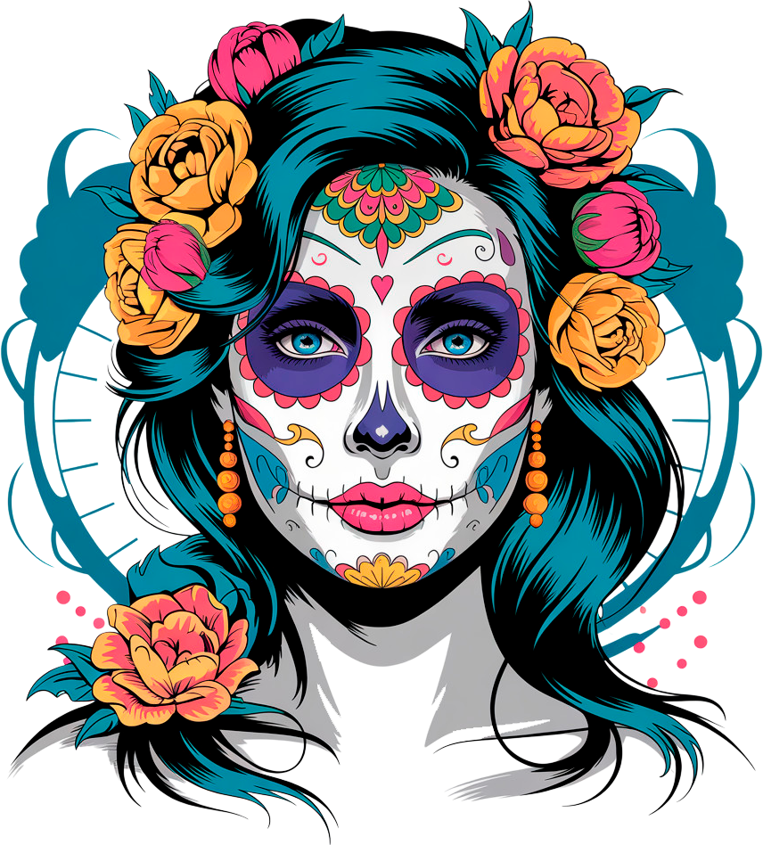 Sugar Skull Beauty“ – Farbenpracht trifft Tradition