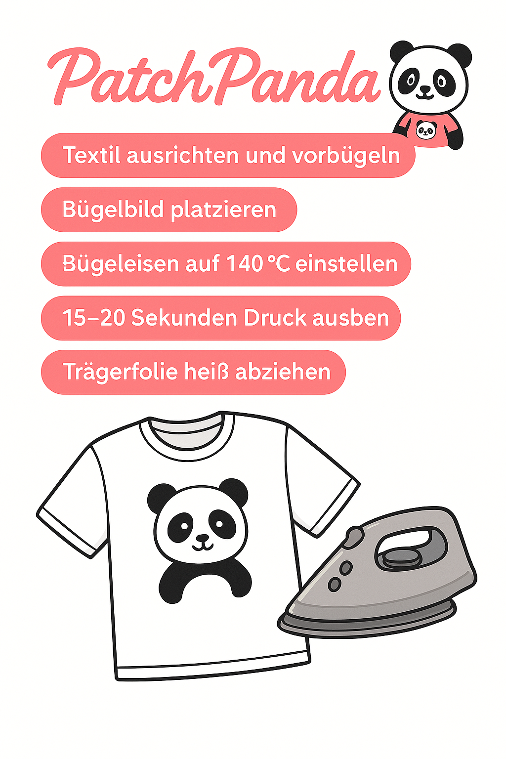 Bügelbild Testpaket